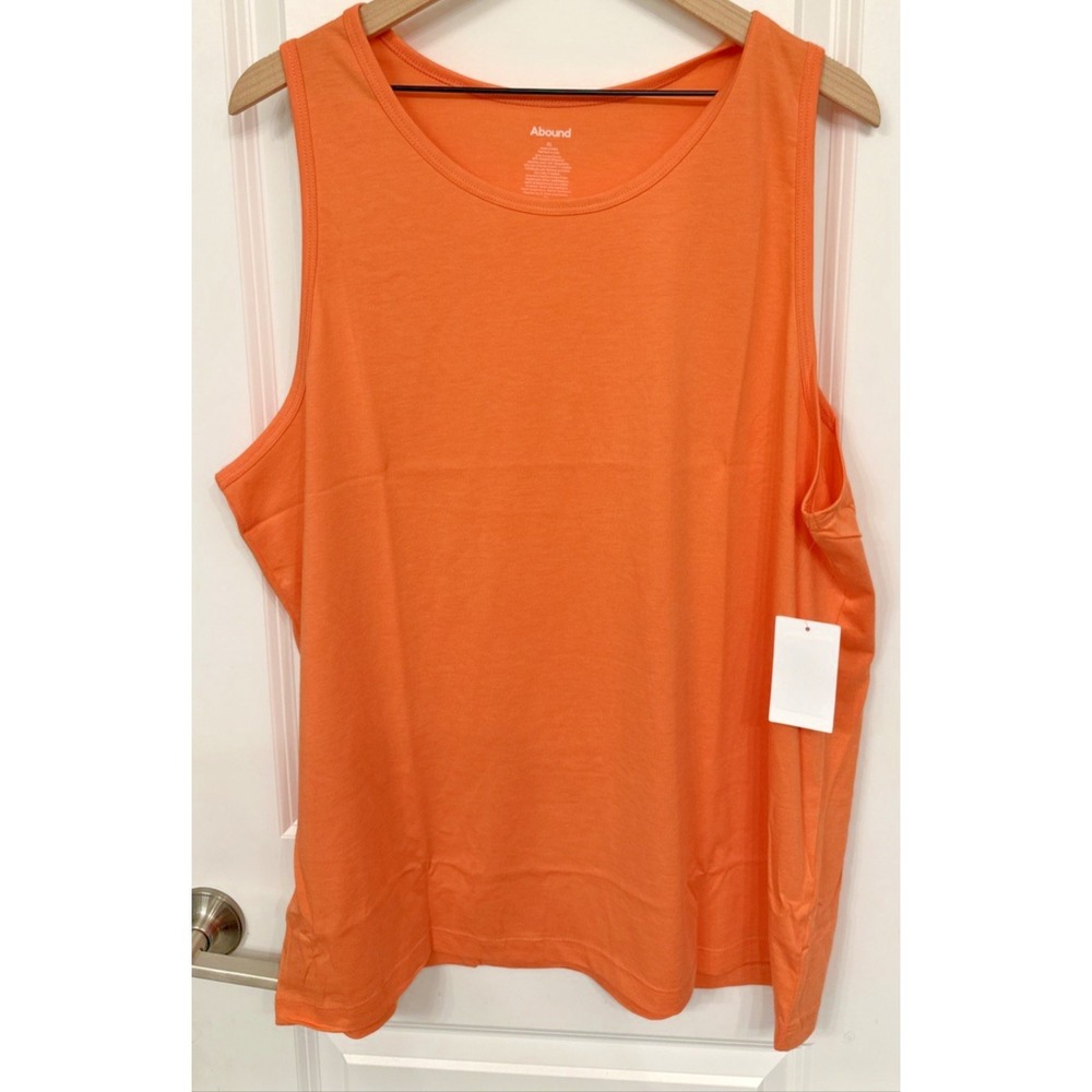 Abound Women Size‎ XL Sleeveless Tank Top Casual Basic Comfy Coral Fusion